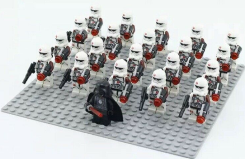 21Pcs Darth Vader Commander BARC Clone Troopers Star Wars Minifigures Custom Toy