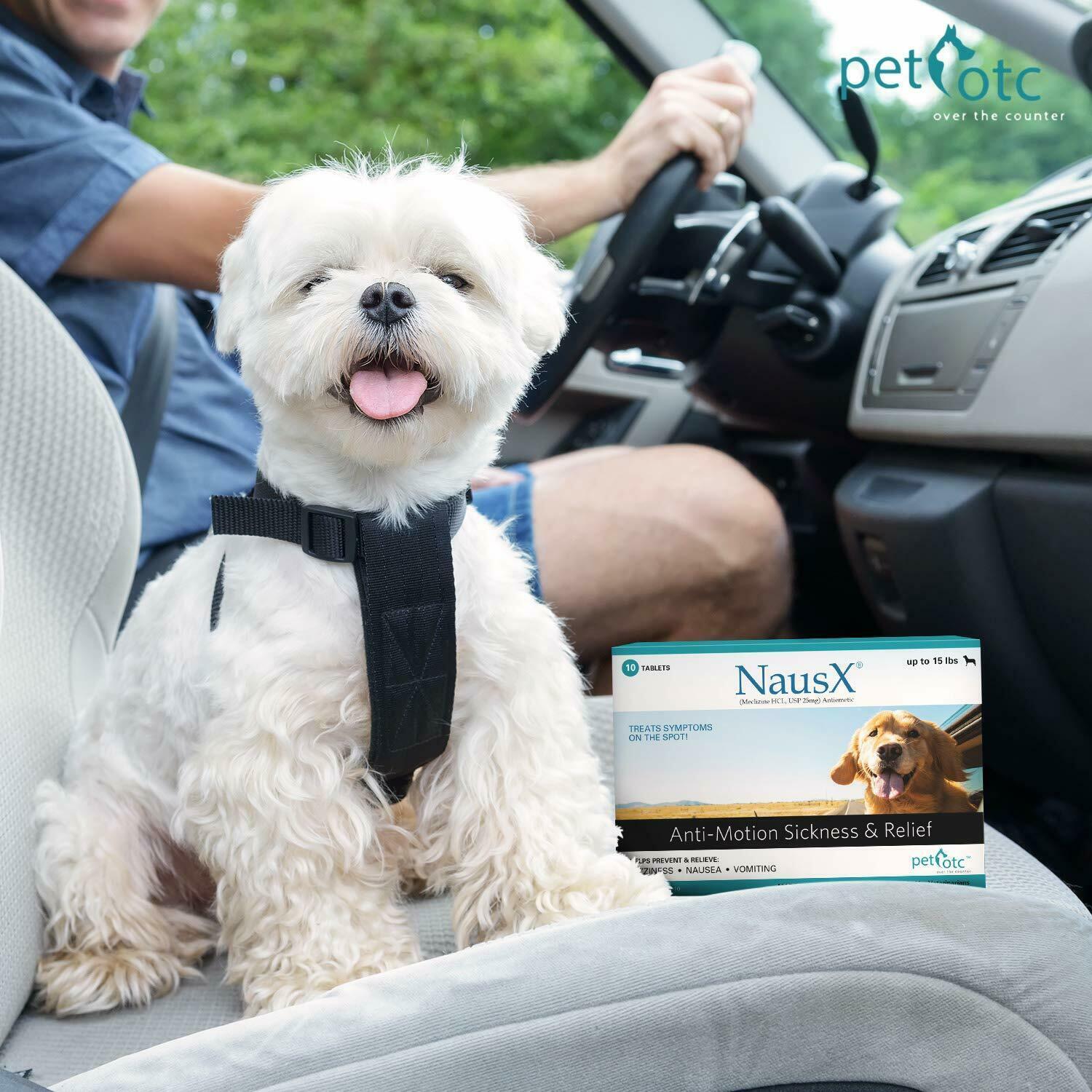 Nausx Anti Nausea/Motion Sickness Treatment and Preventative for Dogs