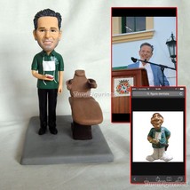 Turui Figurines custom handmade fireman doll resin polymer clay dolls fi... - $98.00