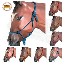 Horse Halter Braided Poly Rope Western Tack By Hilason U-1-VX - $18.66