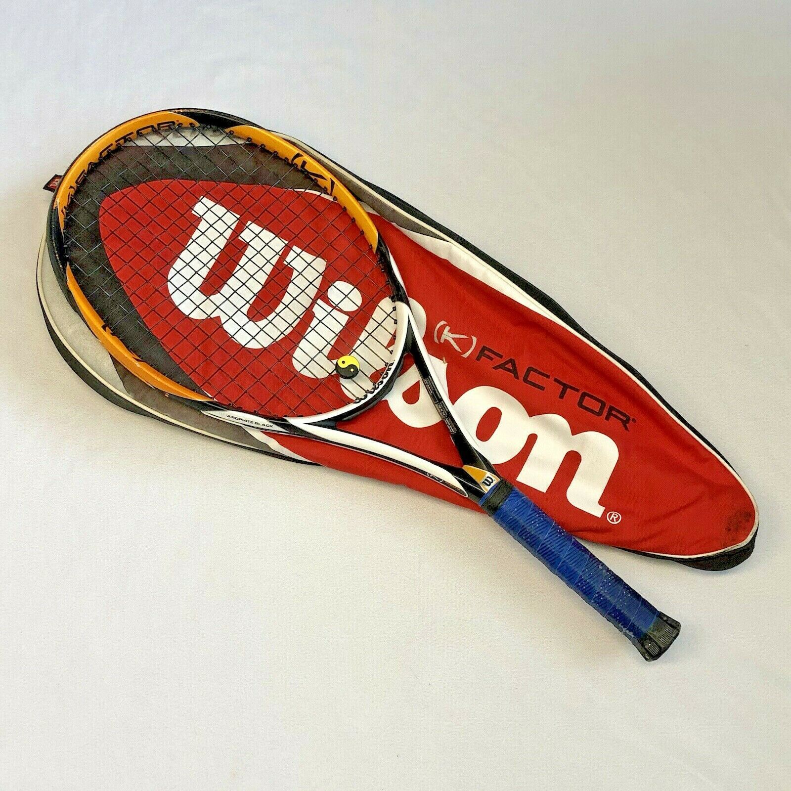 Wilson K Factor Zen Team Arophite Black Tennis Racquet 4 3/8” Grip w
