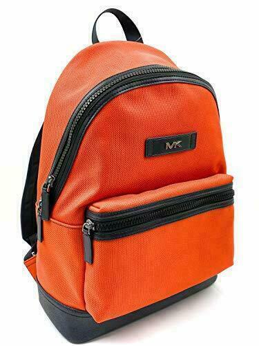 Michael Kors Kent Sport Bright Orange Nylon Large Backpack 37F9LKSB2C $398 FS
