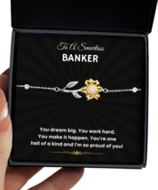 Banker New Job Promotion Bracelet Birthday Gifts - Sunflower Bracelet Jewelry  - $49.95
