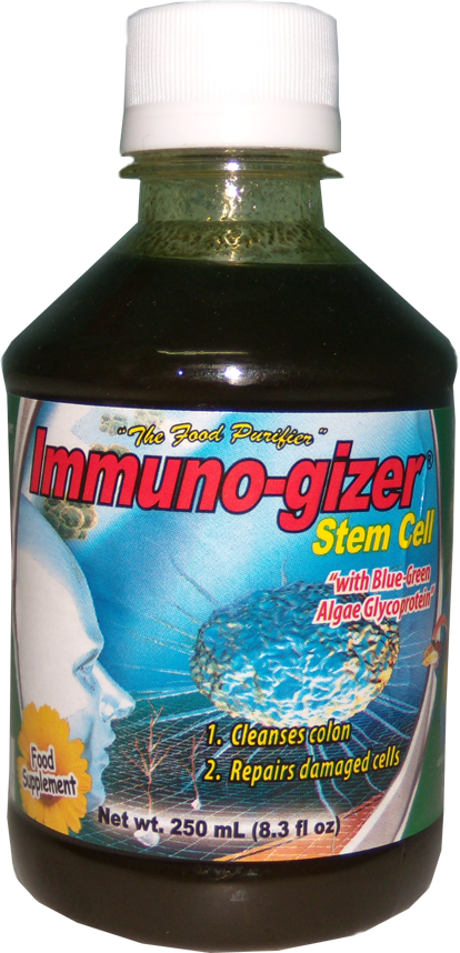 Immuno-Gizer Stem Cell Contain Blue Green Algae Glycoprotein