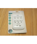 PHILIPS 6-Outlet Surge Protector with 2 USB ports (2.1 Amp, 10 Watt) - $21.49
