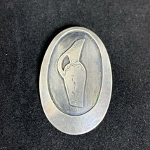 Vintage Sterling Silver Ewer Brooch/Pendant Made In Israel (2442) - $30.00
