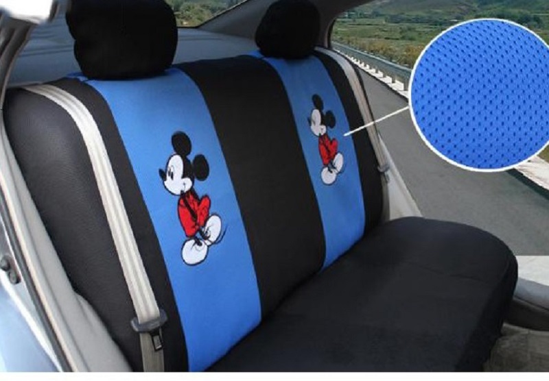 18 Pcs New Mickey Car Seat Cover Cartoon Interior Accessories Decoration Seat Covers