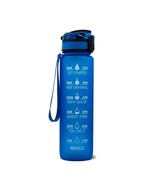 Dark Blue Drink Bottles 1L Leakproof Drinking Water Bottle Outdoor Bpa F... - $40.07