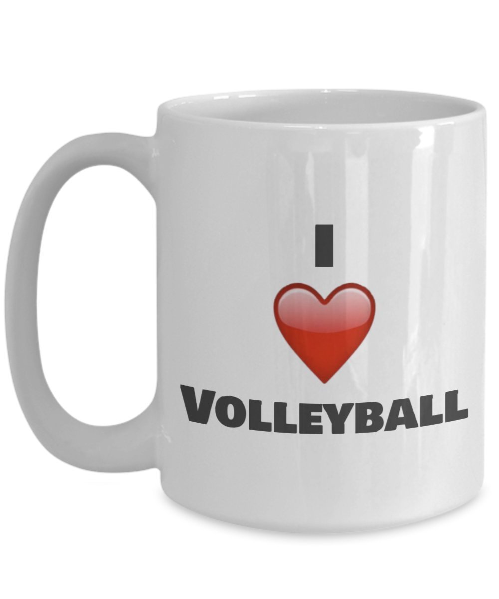 I Love Volleyball Coffee Mug - Volleyball player gifts idea - Kitchen ...