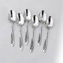 Towle Floral Demitasse Spoons Set Sterling Silver 1900 - $117.81