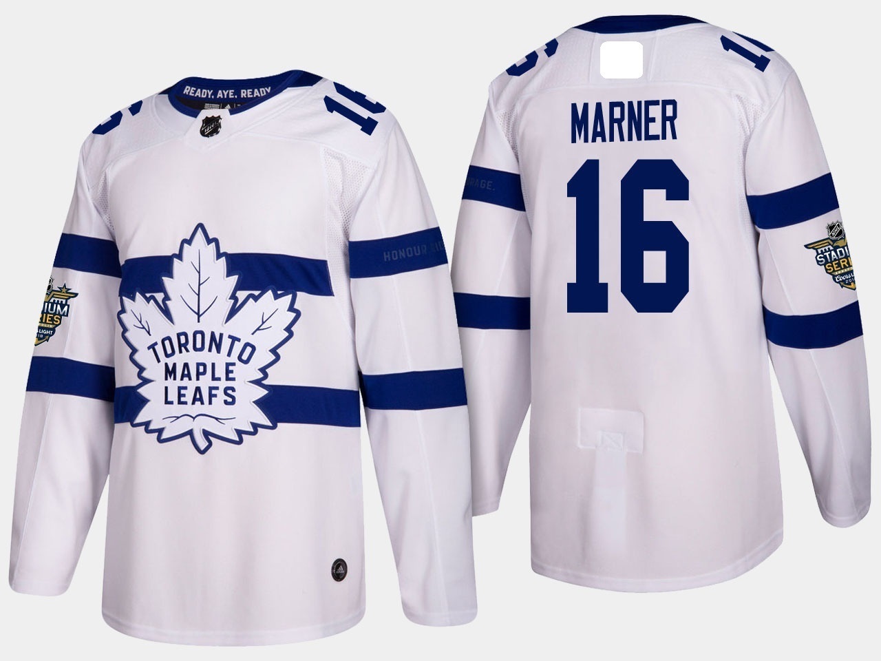 Men\'s 2018 Stadium Series Maple Leafs #16 Mitchell Marner Jersey Sewn ...