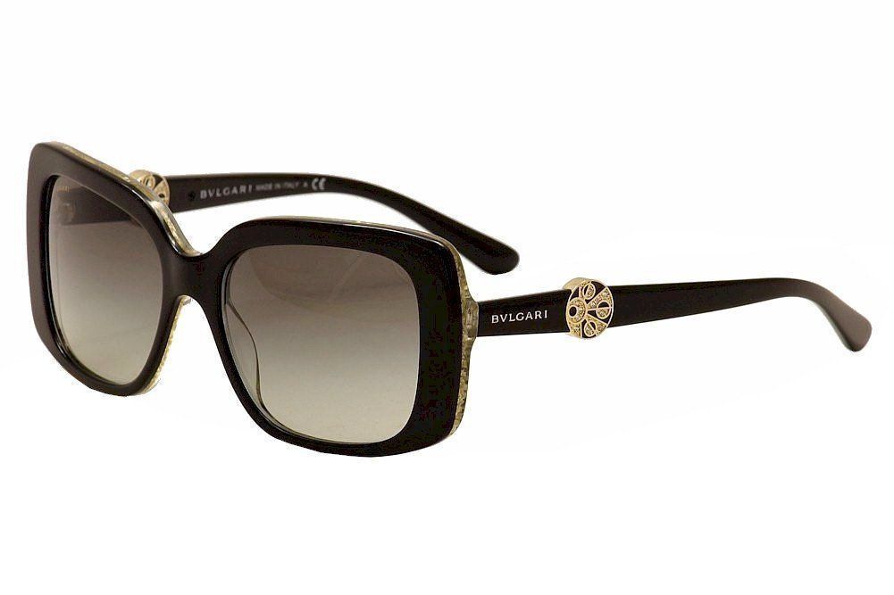 Brand New BVLGARI Sunglasses 8146B 5325/11 Black/Grey Gradient Women ...