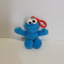 Vintage Cookie Monster Clip Plush Toy Backpack Tyco 1997 Mattel Sesame S... - $13.47