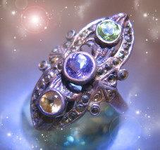 HAUNTED RING HARNESS KING'S GOLD WEALTH GOLDEN ROYAL COLLECTION OOAK MAGICK - $333.77