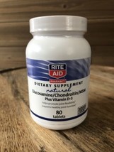 Rite Aid Natural Glucosamine/Chondroitin/MSM, Plus Vitamin D-3, 80 tabs ... - $14.92