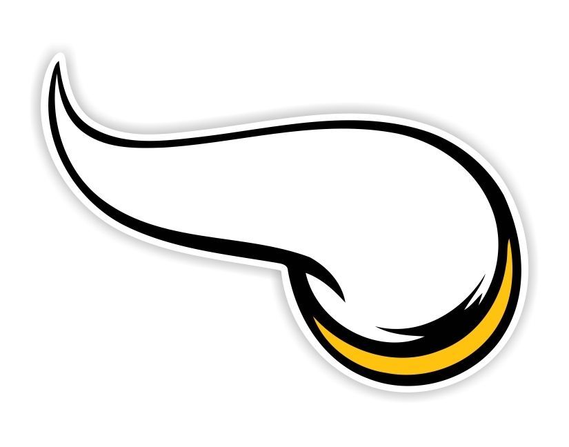 Minnesota Vikings "Horn" Decal / Sticker Die cut FootballNFL