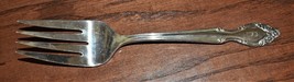Intl Silver Co Wm Rogers Medium Solid Cold Meat Serving Fork Lady Densmore - $9.49