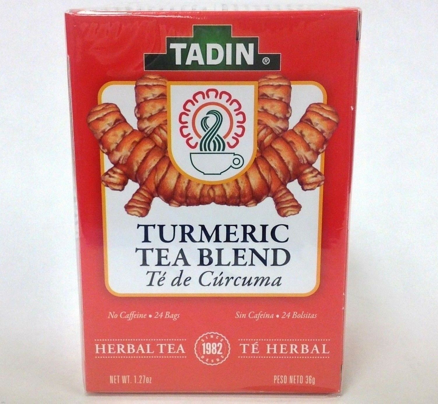 3 TADIN TURMERIC TEA BLEND 24 BAGS / 3 TE DE CURCUMA TADIN 24 BOLSITAS