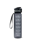 Grey Drink Bottles 1L Leakproof Drinking Water Bottle Outdoor Bpa Free W... - $40.07