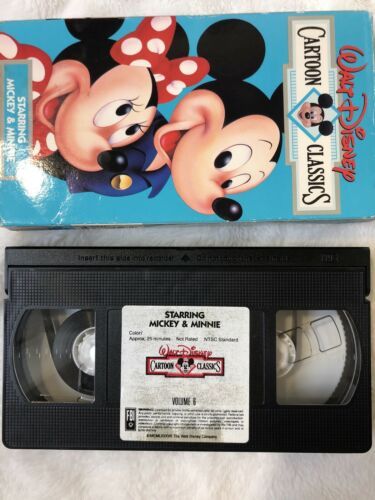 Walt Disney Cartoon Classics - V. 6 - Starring Mickey Minnie (VHS, 1991 ...
