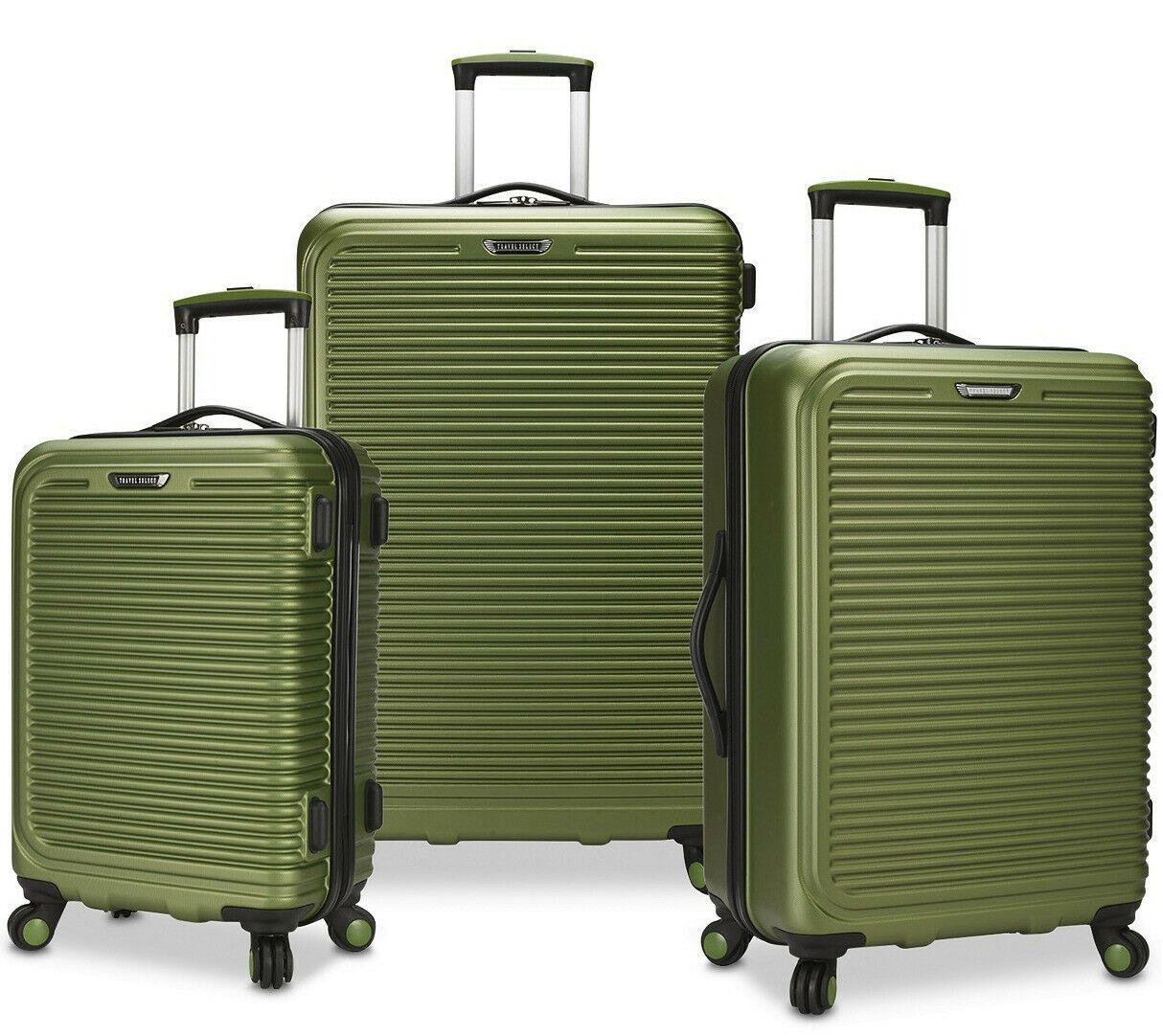 Travel Select Savannah 3-Pc. Hardside Spinner Luggage Set - Green - Luggage