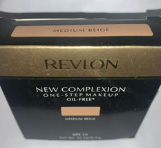 REVLON New Complexion One-Step Compact Makeup Medium Beige- 0.35 oz. (9.... - $28.79