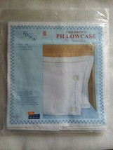 NEW JDNA Children&#39;s Standard Pillowcase Stamped Embroidery Little Boys NIP - $12.99
