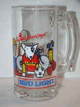 1988 TEAM USA Spuds Mackenzie BUD LIGHT - 12 oz Beer Glass - $50.00