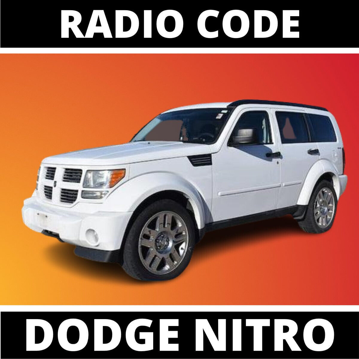 Radio Code Dodge Nitro Unlock Decode Fast Service Pin Codes Chrysler