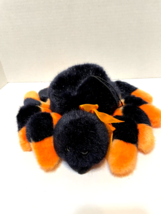 Beta Toys Plush Orange and Black Halloween Spider Stuffed Hanging Toy 9" - $17.55