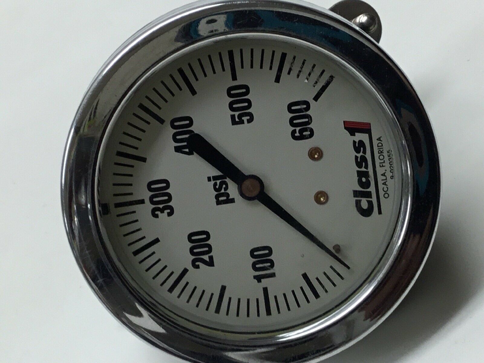 Class 1 Pressure Gauge, 0600 Psi, 3” Face. Great Used Condition Air