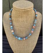 “Crystal Blue Jolie” Swarovski Pearl Necklace/Earring Set Free Shipping/... - $36.00