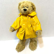 Vintage 1993 Ty Originals Gordon Plush Jointed Brown Bear Yellow Raincoa... - $11.61