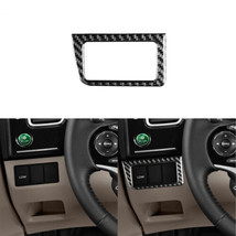 Carbon Fiber Dashboard Headlight Switch Button Panel Decal For Honda Civ... - $15.35