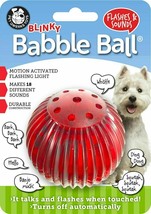 Medium Blinky Babble Ball Lights Up & Talks - Toy for Dogs - Pet Qwerks - Red - $10.40