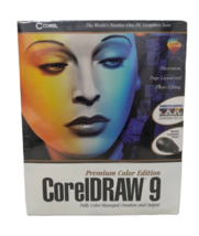 NIB Box Vtg Old Stock SEALED CoreIDRAW 9 Premium Color Edition Graphics Suite image 1
