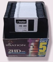 Imation 3.5" Floppy Disks Diskettes 10 Pack 1.44MB 2HD IBM New -Sealed Box  