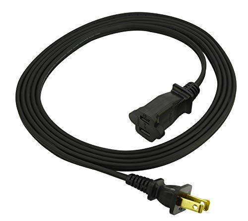 Prime HC100608 8-Feet Iron Heater and Appliance Extension Cord, Black