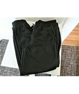 Sneak Peek Quilted Black Joggers NWT Size L - $35.00