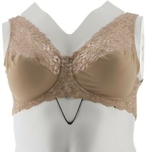 Breezies Posture Bra Warm Beige 44DD NEW A347328
