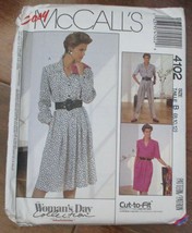 McCall&#39;s 4102 Easy Misses Dresses Jumpsuit Sewing Pattern Sz 8-12 NEW - $6.72