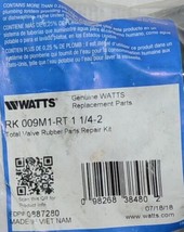 Watts RK 009M1 RT Total Valve Rubber Parts Repair 1 1/4 2 Inches image 2