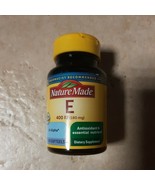 Nature Made Vitamin E 400 Iu (180 mg) dl-Alpha 100 Sgels NIB EXP: 2025 - $12.99