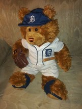 Build A Bear Detroit Tigers Teddy Plush 12&quot; Roars Bat Glove Mitt Hat Uni... - $62.36