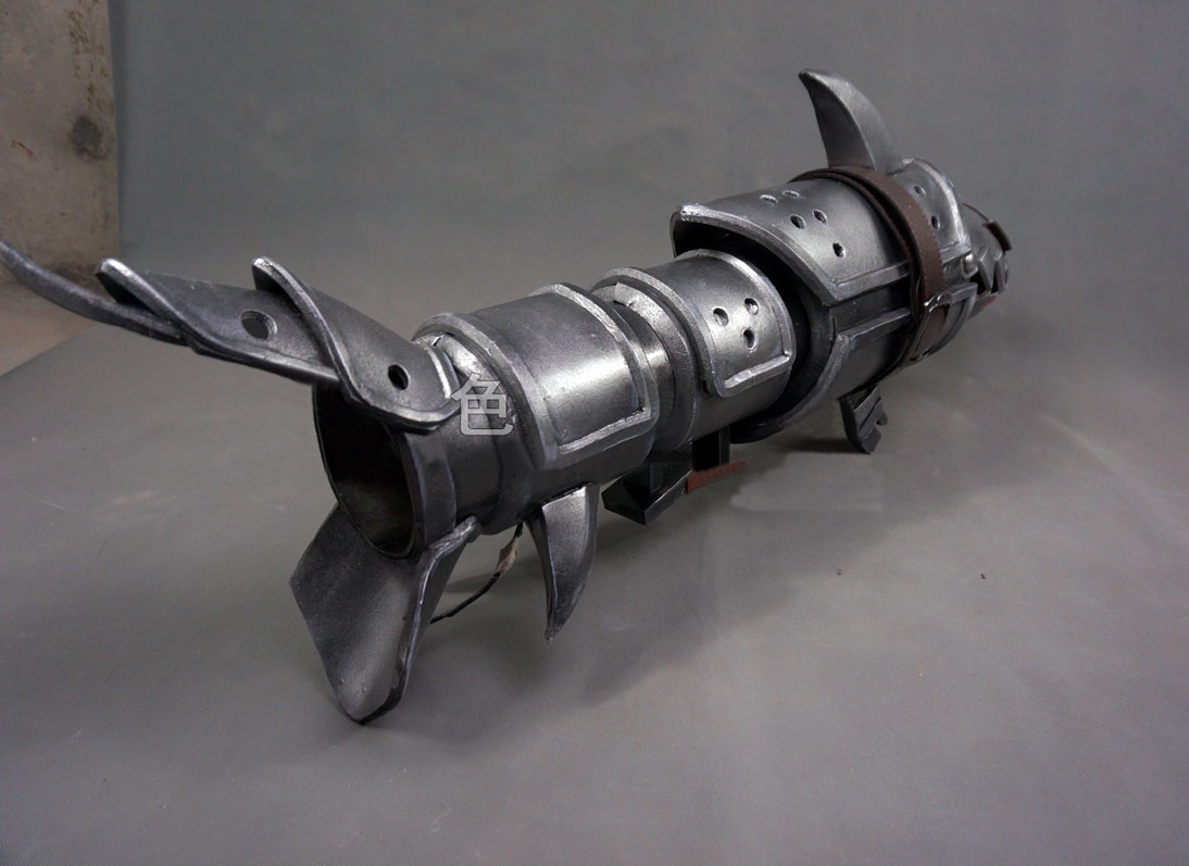 LOL Jinx Fishbones Cosplay Shark Gun Rocket Launcher Replica Prop for