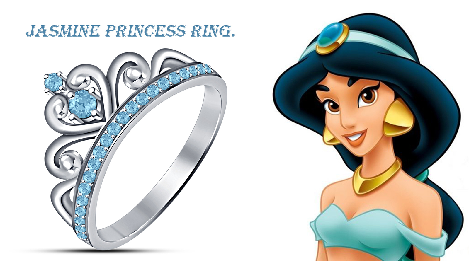 Jasmine Princess Wedding Ring with Round and 50 similar items