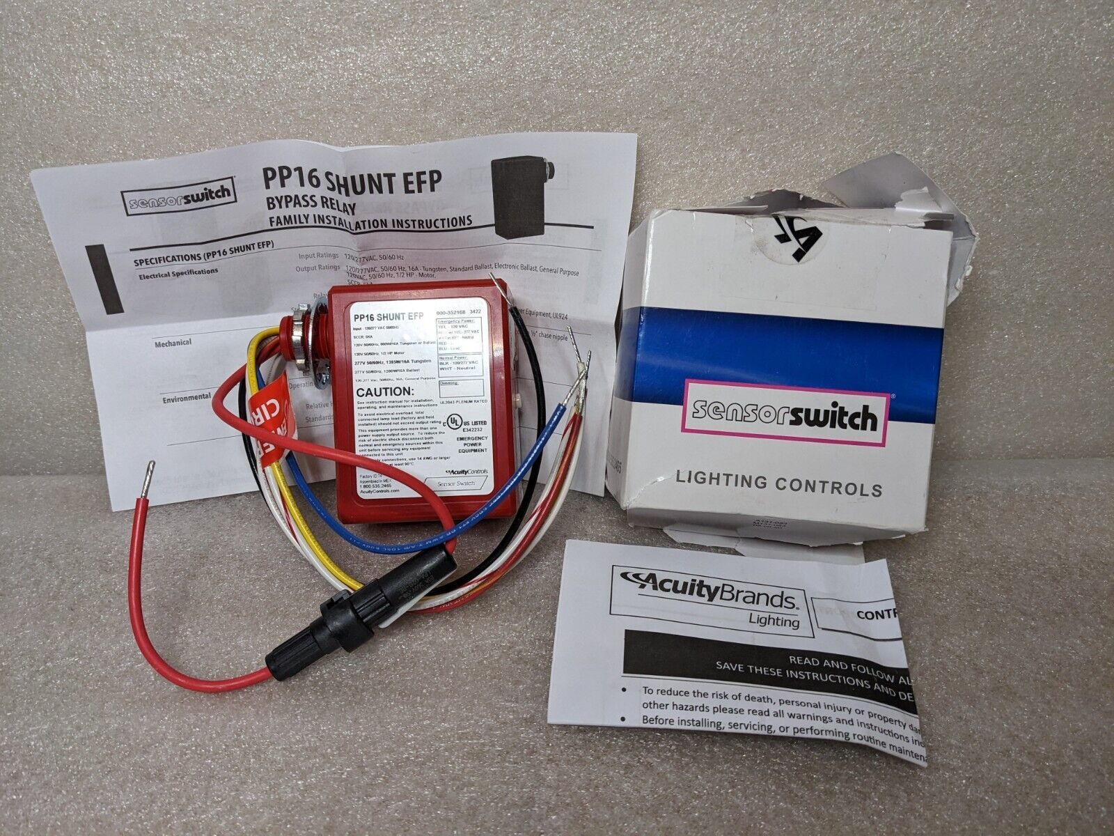 NEW Acuity PP16 SHUNT EFP Bypass Relay Pack Sensor switch Other