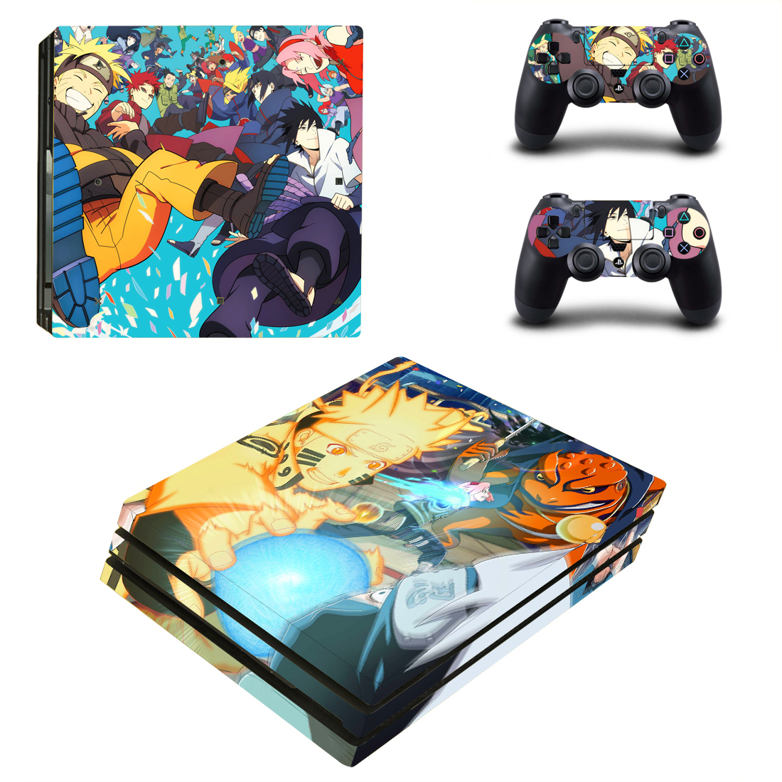 PS4 Pro Console Controllers Skin Naruto Uzumaki Anime Vinyl Decal