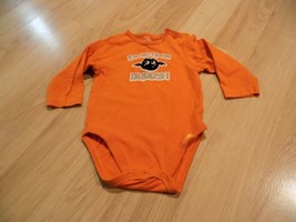 Size 12 Months The Children's Place Orange Long Sleeve One-Piece Batty for Daddy - $8.00
