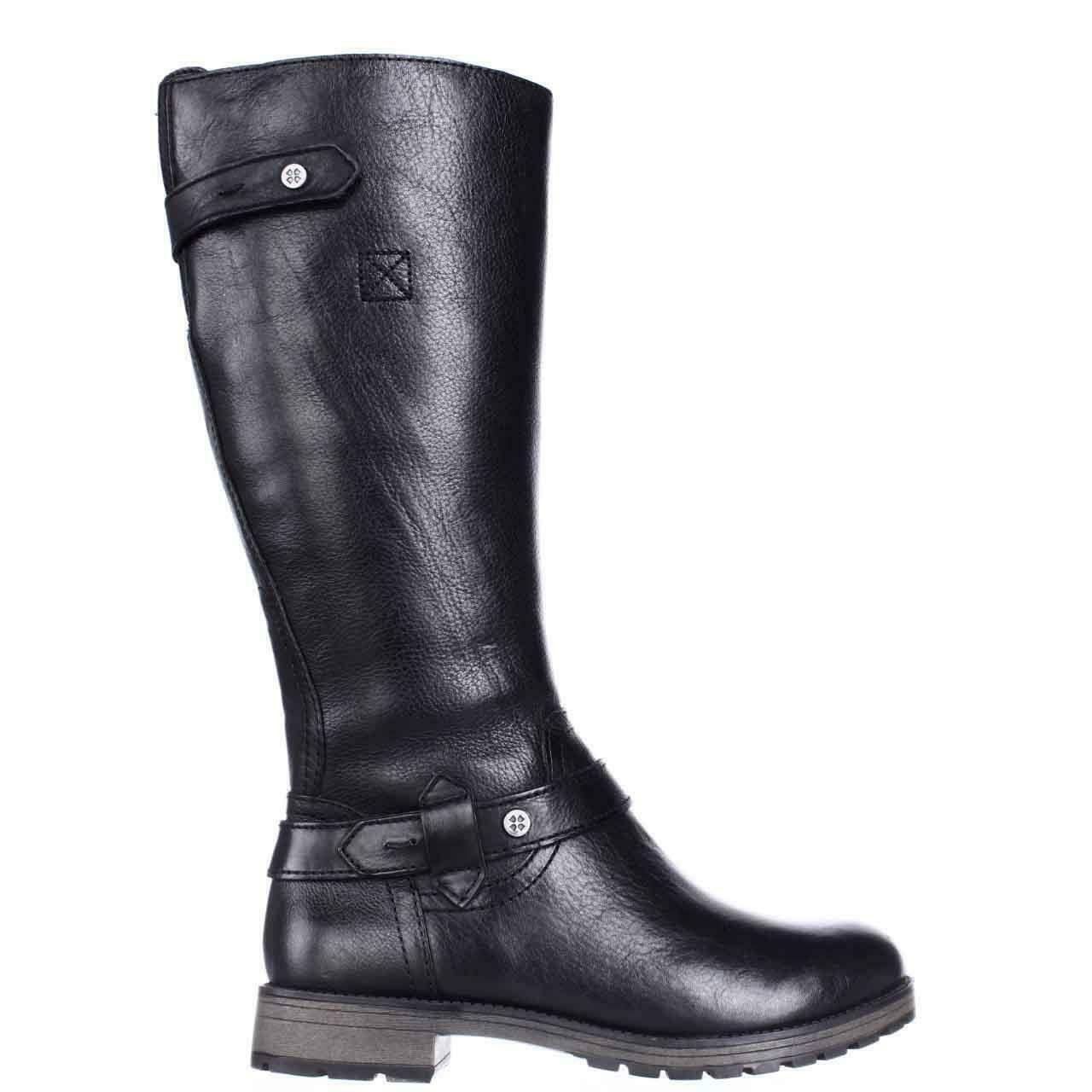 lug sole wide calf boots